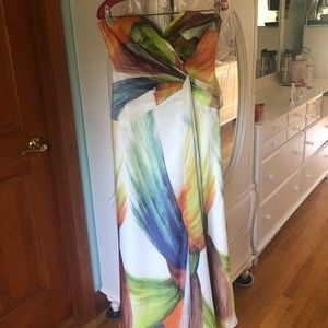 floral faviana long dress